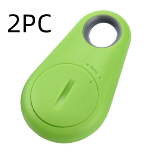 Green Bluetooth anti-lost finder teardrop case with keyring hole and button