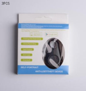 Anti-lost Bluetooth tracker kit in retail box with black device