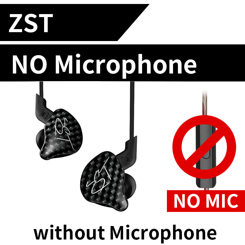 In-ear subwoofer earbuds with carbon-fiber pattern housings, wired; no microphone
