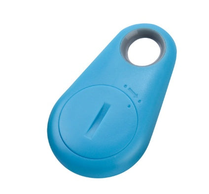 Blue water-drop Bluetooth anti-lost tracker key finder with attachment loop