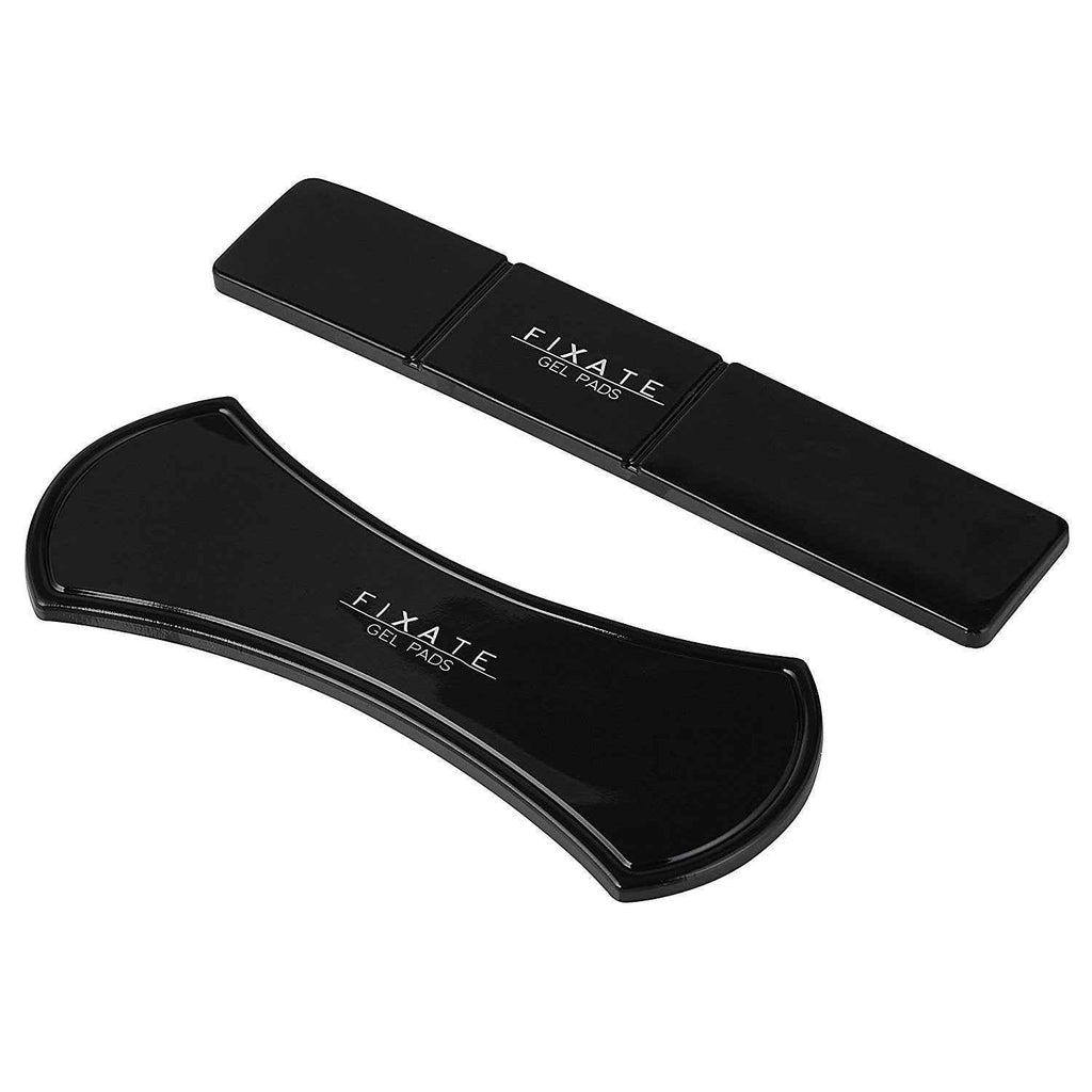 Black multifunctional gel pads, 2-pack with FIXATE logo
